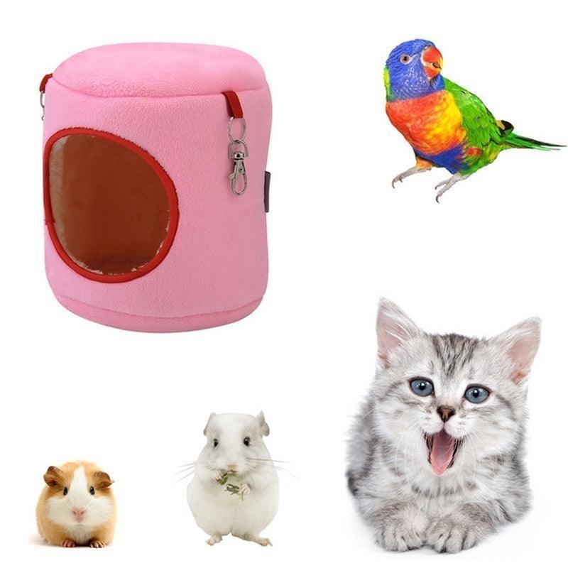 Cozy Flannel Hanging Nest For Small Pets - Hammock-Style Bed For Hamsters, Chinchillas, Squirrels